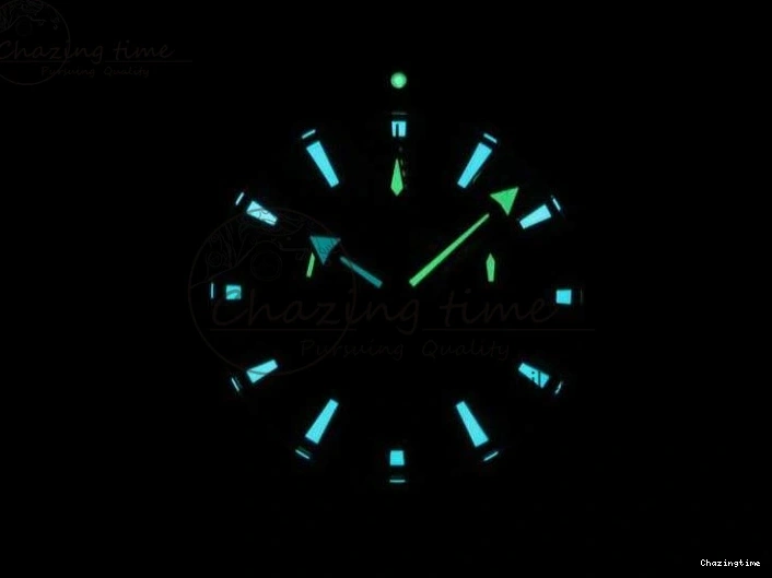 0515 Elegant Seamaster Pro Chrono RG OM Best Edition Black Ceramic Black Dial On Gummy Strap A 8128